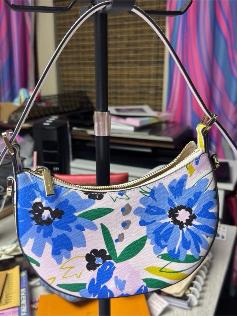 Kate Spade Floral Crescent Crossbody